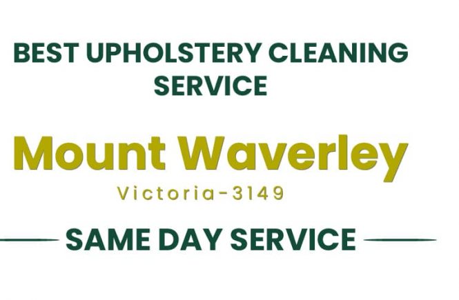 Upholstery Cleaning Mount Waverley